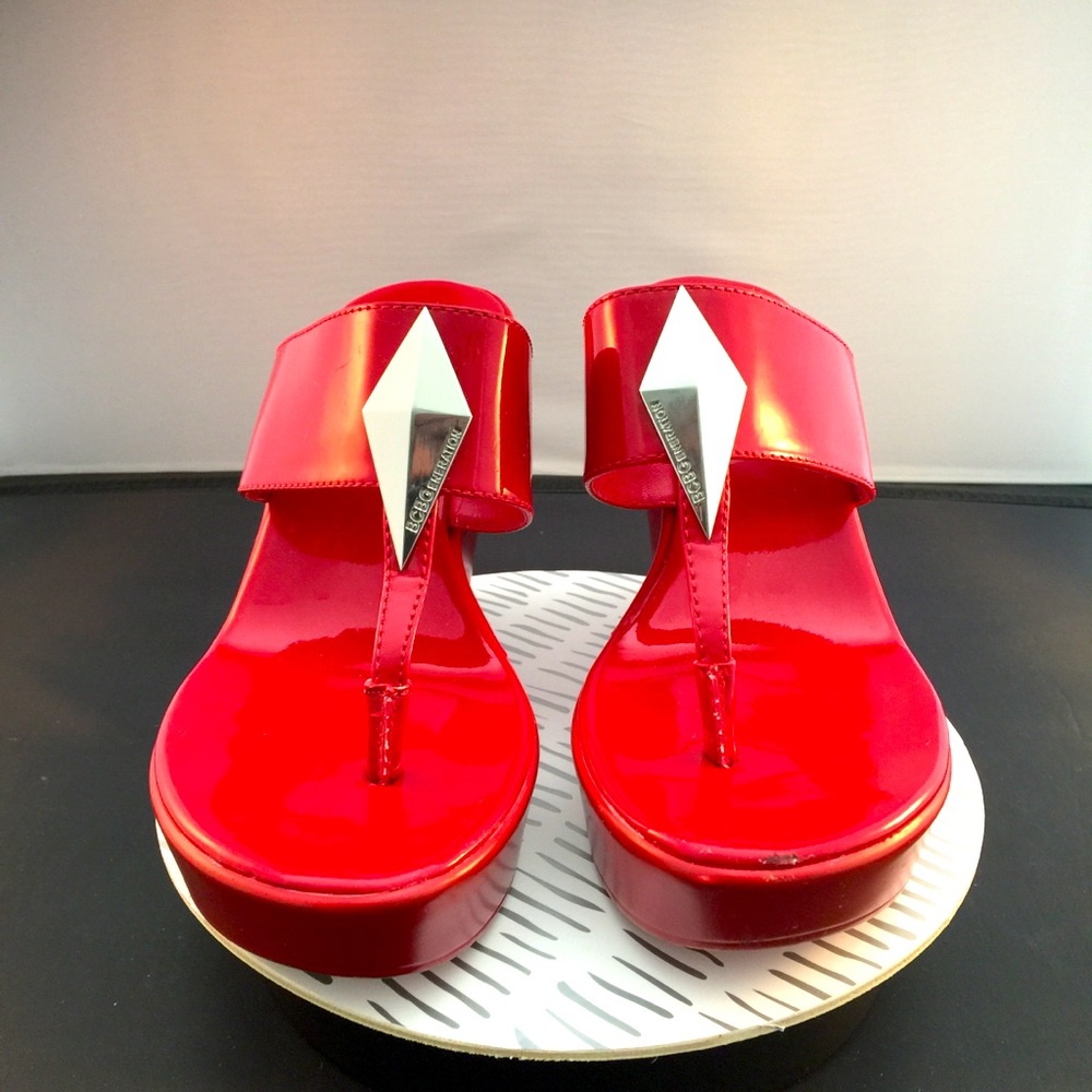 Red BCBGeneration wedge shoes